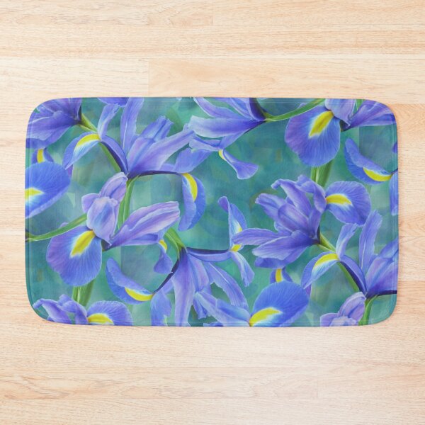 Item preview,  Blue Iris Repeated Pattern Seamless Design  designed and sold by Tina Veenstra.