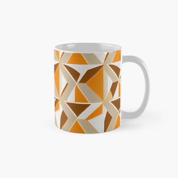 Aperçu de l'œuvre Angular Anime Orange Scandifornian Pattern Digital Painting créée et vendue par CodeAndColors.