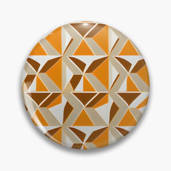 Artikelvorschau, Angular Anime Orange Scandifornian Pattern Digital Painting entworfen und verkauft von CodeAndColors.