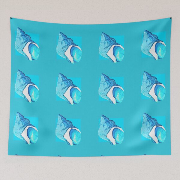 Item preview, Whelk shell in turquoise designed and sold by LisaLeQuelenec.