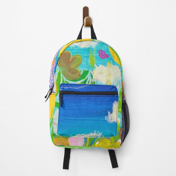 Item preview, Colorful flowers and blue skies, happy vibes image designed and sold by PatBlancheArt.