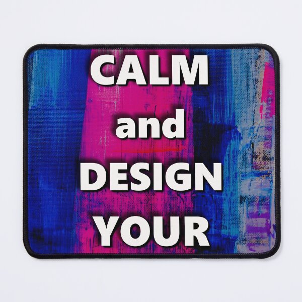 Item preview, abstract art - keep calm and design your life pink blue designed and sold by AUEROCHSE.