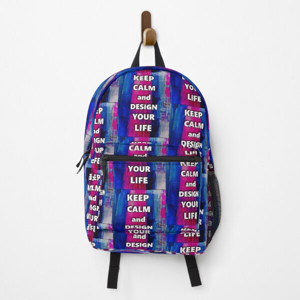 Item preview, abstract art - keep calm and design your life pink blue designed and sold by AUEROCHSE.