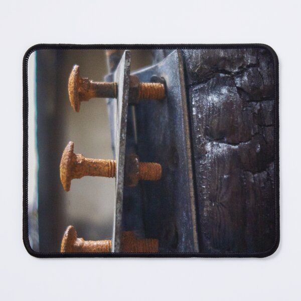 Item preview, Urbex Photography | Rust screws on burnt wood designed and sold by Cora Wirth.