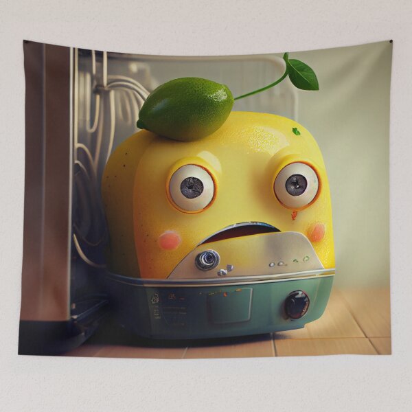 Item preview, Citrus Cleanup The Dishwashers Burden Digital Painting designed and sold by CodeAndColors.