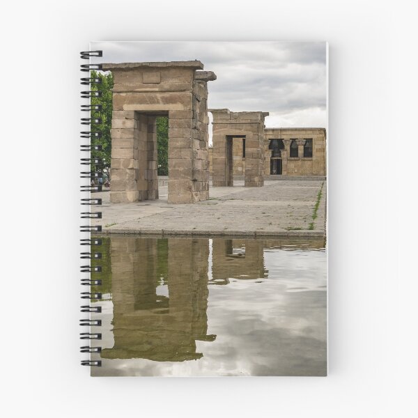 Item preview, Moody Madrid - Temple Of Debod Reflected Under Ominous Skies designed and sold by Georgia Mizuleva.