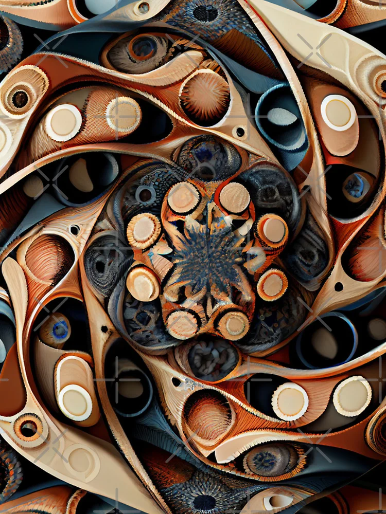 Thumbnail 4 of 4, iPhone Case, Complex Pattern Digital Painting designed and sold by CodeAndColors.