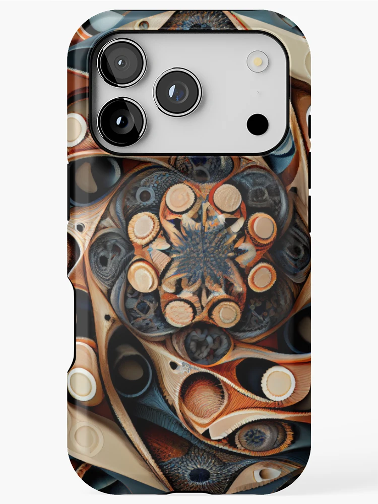 Thumbnail 1 of 4, iPhone Case, Complex Pattern Digital Painting designed and sold by CodeAndColors.