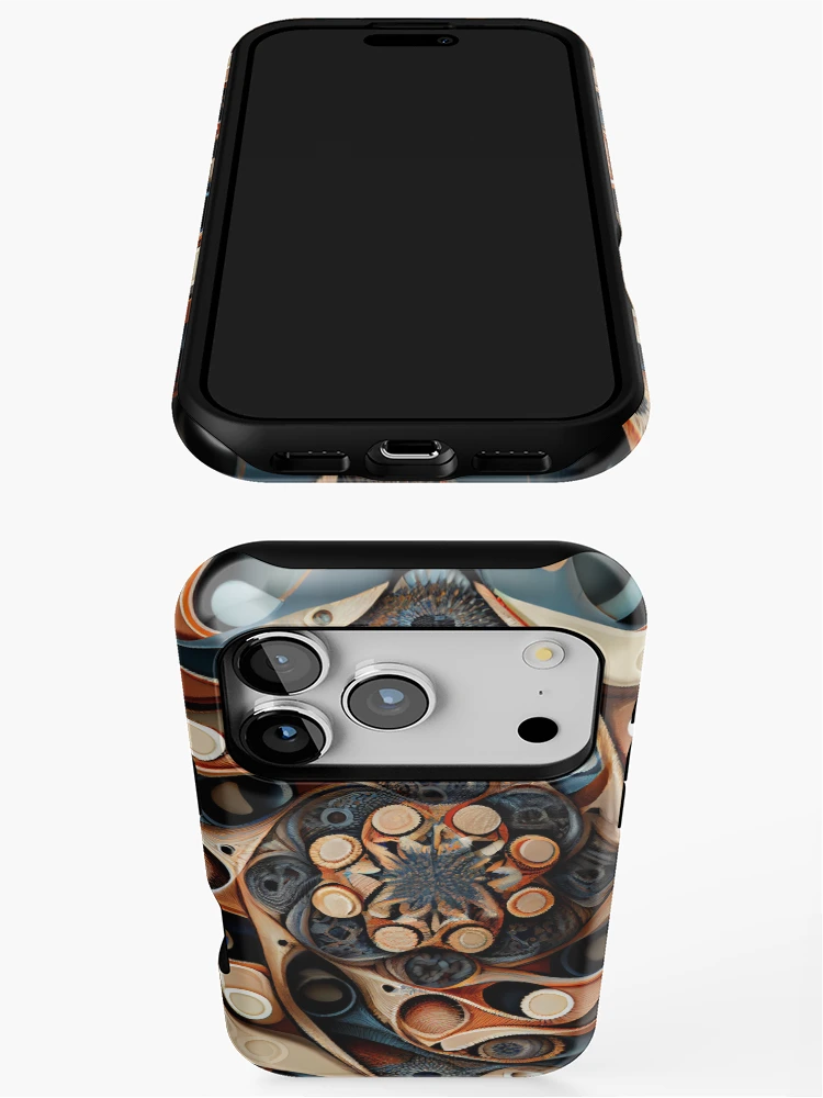 Thumbnail 3 of 4, iPhone Case, Complex Pattern Digital Painting designed and sold by CodeAndColors.
