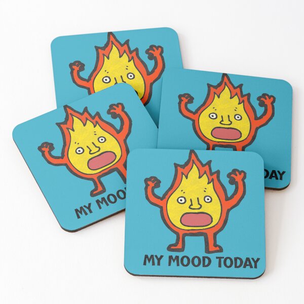 Item preview, My mood today funny fire illustration  designed and sold by Tanuja  Sharma.