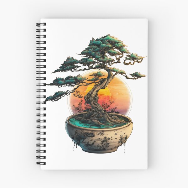 Item preview, Bonsai Tree Art-Sunset Bonsai Tree designed and sold by letsgetinspired.