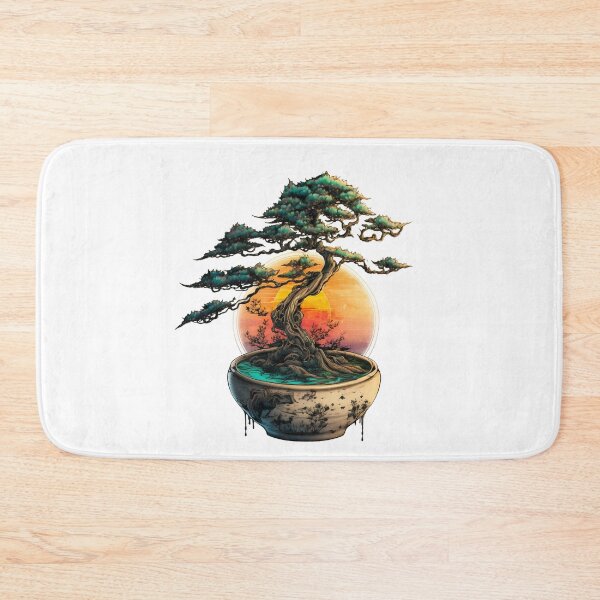Item preview, Bonsai Tree Art-Sunset Bonsai Tree designed and sold by letsgetinspired.