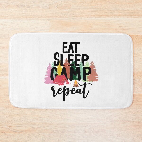 Item preview, Camping lover eat sleep camp repeat, funny camping, wild oudoor adventure. designed and sold by wildTrack---.