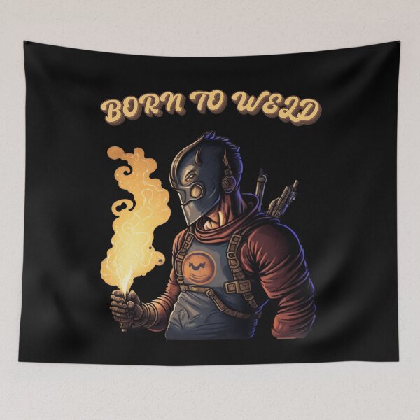 Item preview, Born to Weld Cartoon Welder Gift designed and sold by Cr4ftyCreations.