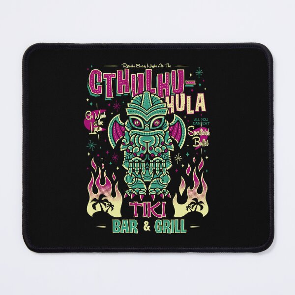Item preview, Cthulhu Hula Tiki Bar - Creepy Cute Love Craft Monster - Hawaii Island Vacation designed and sold by Nemons.