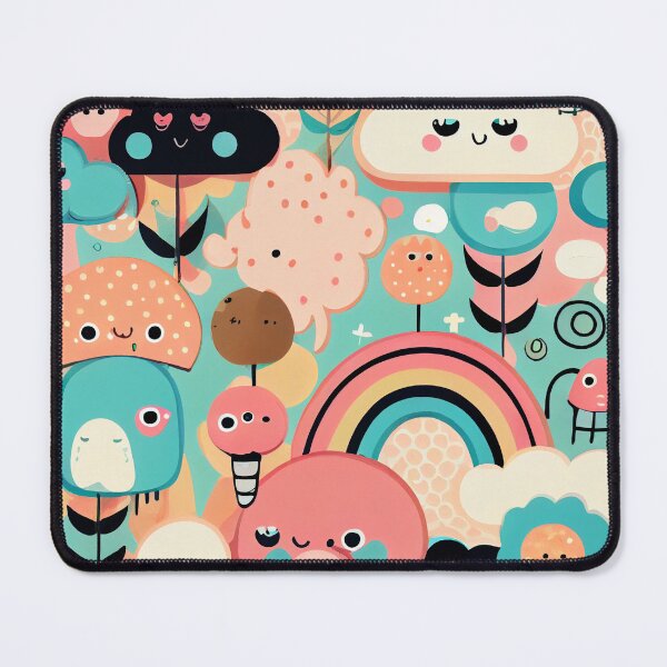 Artikelvorschau, Surreal Kawaii Contemporary Natural Pattern Digital Painting entworfen und verkauft von CodeAndColors.