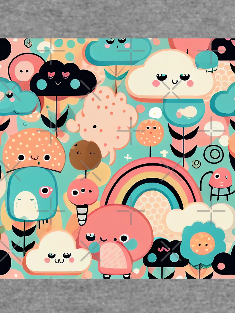 Thumbnail 6 von 6, Leichter Pullover, Surreal Kawaii Contemporary Natural Pattern Digital Painting designt und verkauft von CodeAndColors.