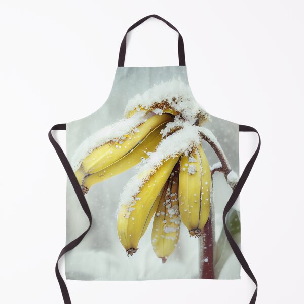 Item preview, Winter Poetry Snowy Bananas Digital Painting designed and sold by CodeAndColors.