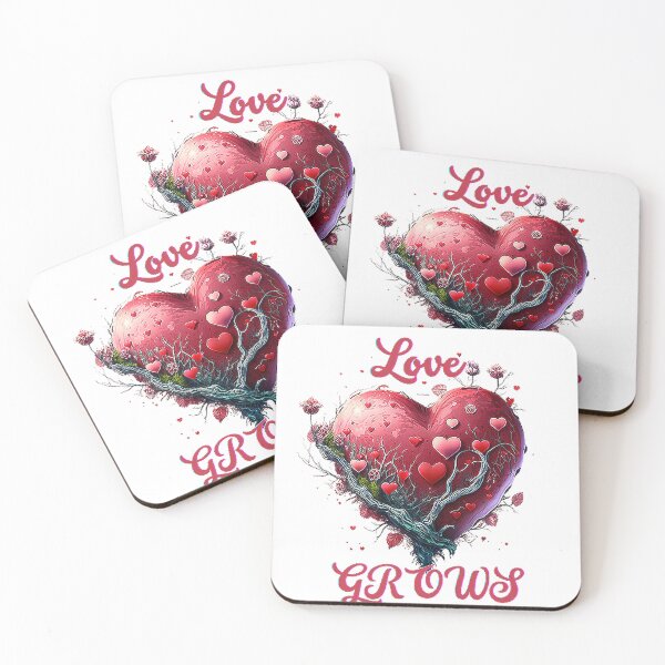 Item preview, Love Grows Heart  with smaller hearts Growing  designed and sold by T3goods.