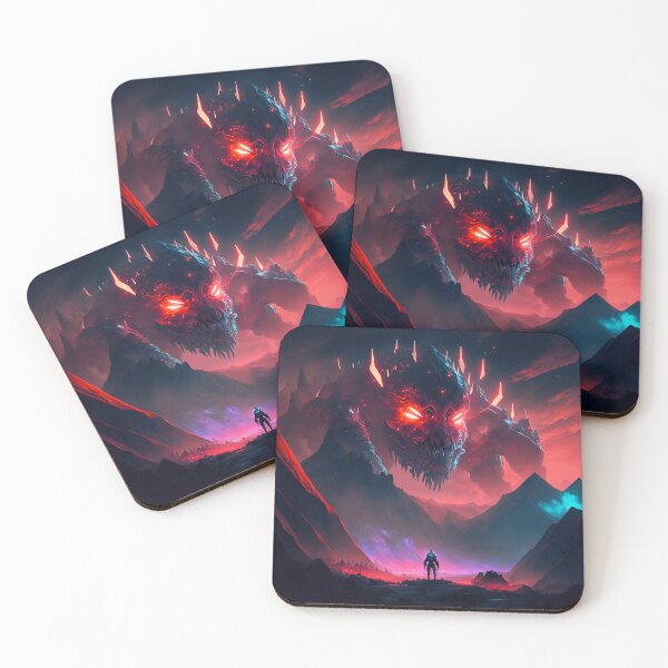 Item preview, Cyber Monster in the Red Mountain Night designed and sold by Goofy-designer.