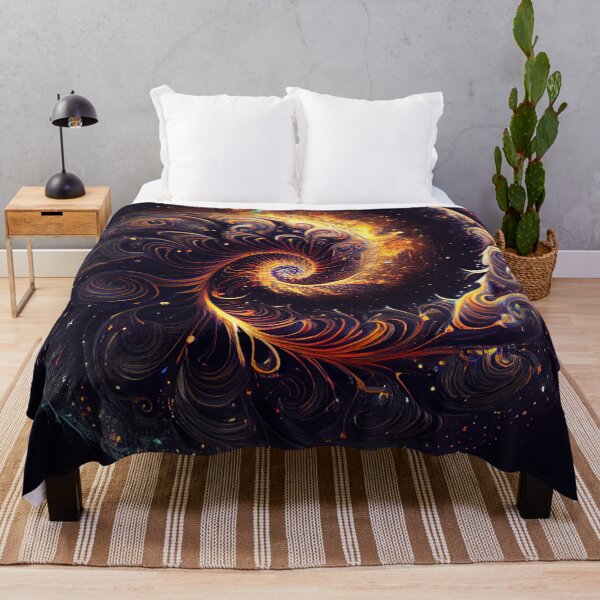 Aperçu de l'œuvre Dazzling Enigma Swirl Digital Painting créée et vendue par CodeAndColors.