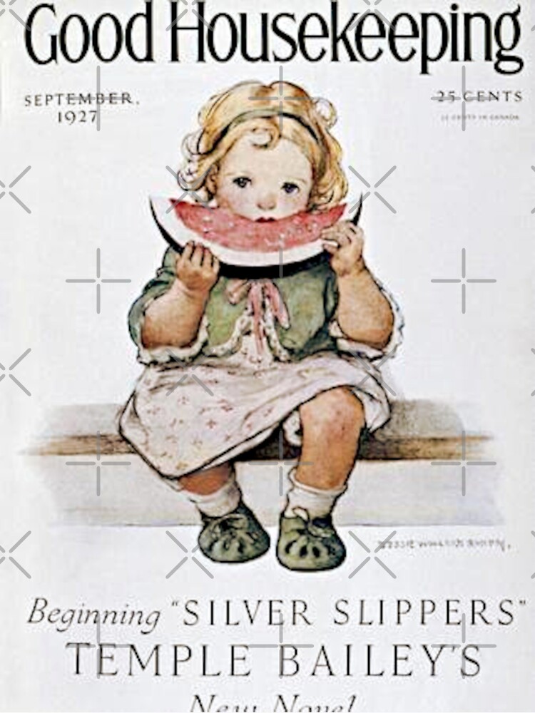 "Good Housekeeping Vintage Magazine Cover Art" Sticker for Sale by