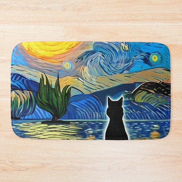 Item preview, Cat Watching Sunset Scene designed and sold by roleshop.