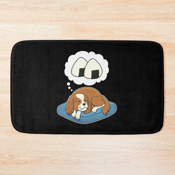 Artikelvorschau, Cavalier King Charles Spaniel dreaming about Rice Balls entworfen und verkauft von DoggieDelights.