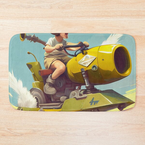 Item preview, Frolicking with a Hovercraft and Bazooka on a Swivel Digital Painting designed and sold by CodeAndColors.