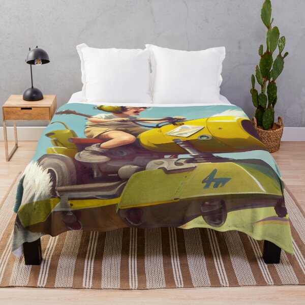 Item preview, Frolicking with a Hovercraft and Bazooka on a Swivel Digital Painting designed and sold by CodeAndColors.