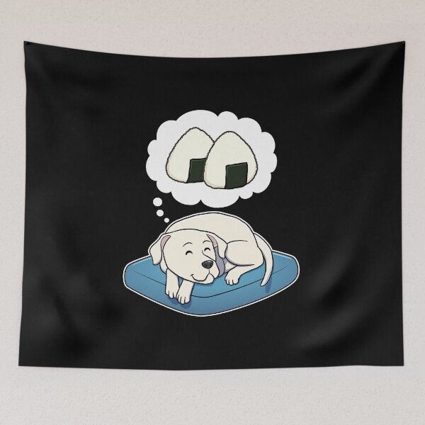 Item preview, Dogo Argentino dreaming about Rice Balls designed and sold by DoggieDelights.