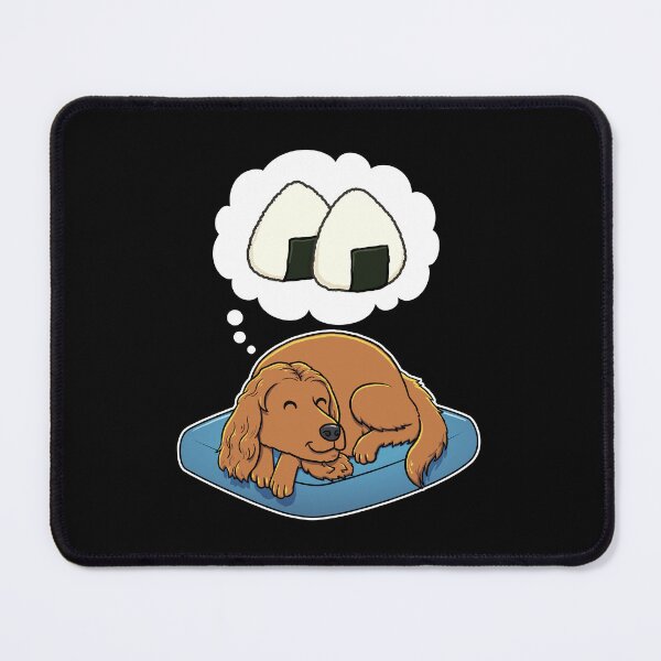Item preview, English Cocker Spaniel dreaming about Rice Balls designed and sold by DoggieDelights.