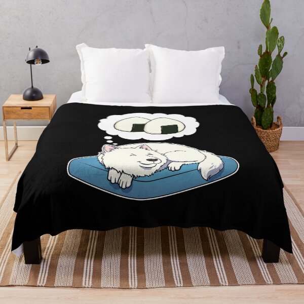 Artikelvorschau, Samoyed dreaming about Rice Balls entworfen und verkauft von DoggieDelights.