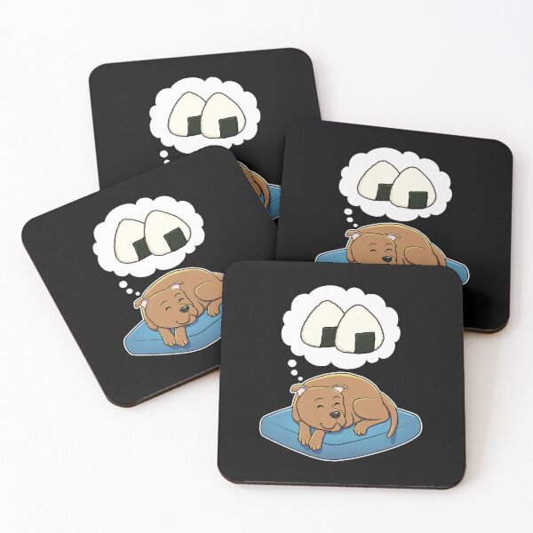 Item preview, Staffordshire Bull Terrier dreaming about Rice Balls designed and sold by DoggieDelights.