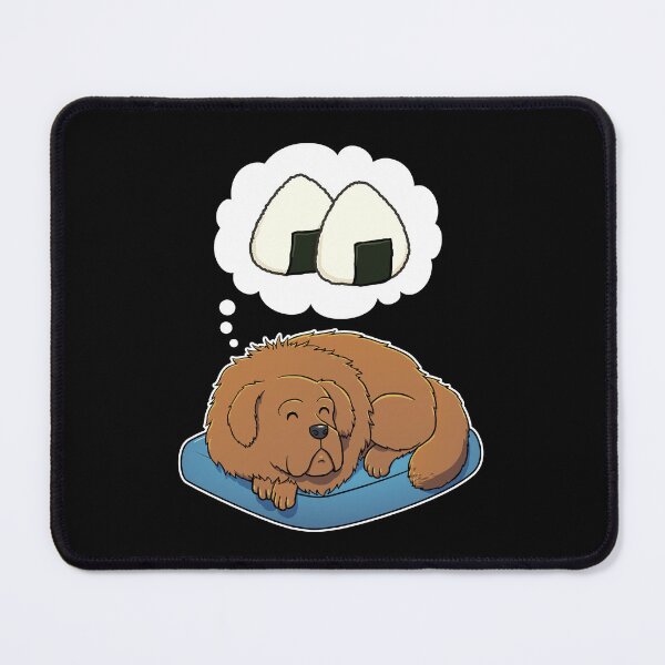 Item preview, Tibetan Mastiff dreaming about Rice Balls designed and sold by DoggieDelights.