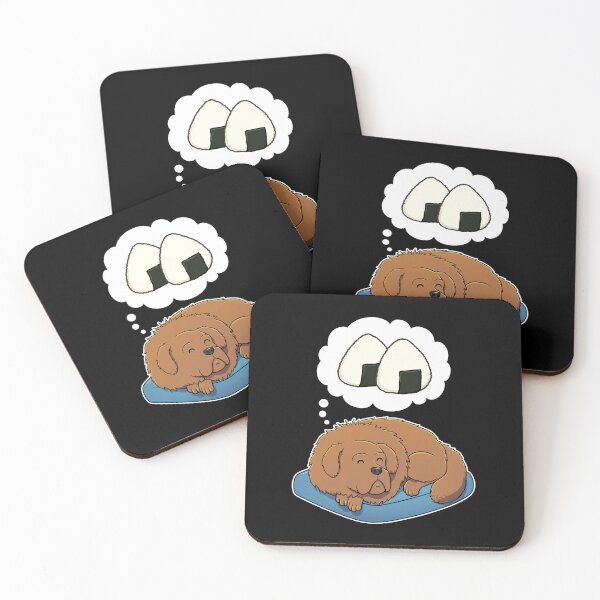 Item preview, Tibetan Mastiff dreaming about Rice Balls designed and sold by DoggieDelights.