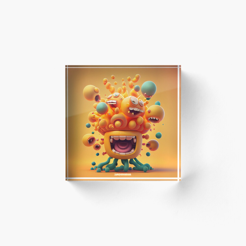 Vista previa del artículo con la obra «Bloque acrílico», diseñado y vendido por CodeAndColors.
