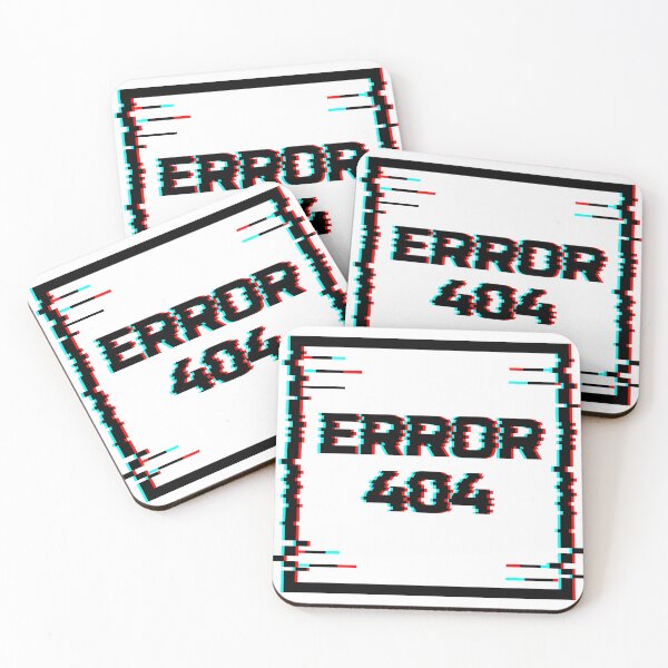 Item preview, Error 404 Glitch effect Classic Design By Mehroz designed and sold by FunPurchase.