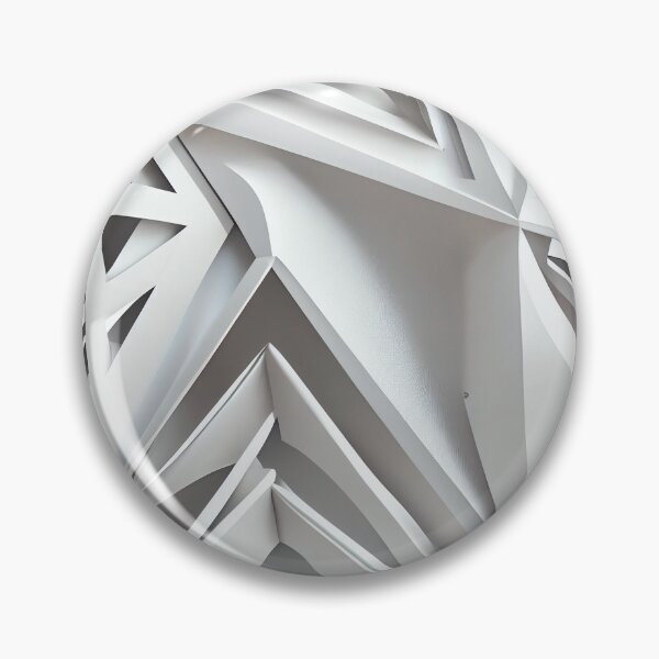 Artikelvorschau, White Futuristic Triangular Pale Industrial Pattern Digital Painting entworfen und verkauft von CodeAndColors.