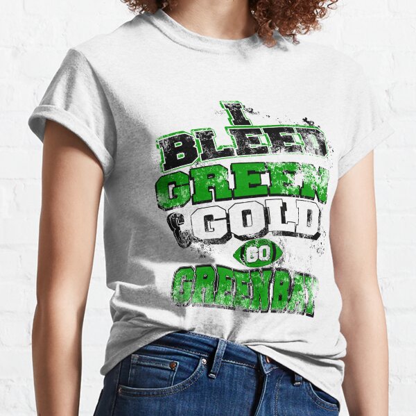 Golden Girl Tees Hometown Hustle Football Tee Large / Green