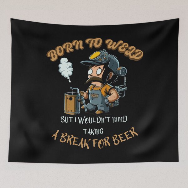 Item preview, Born to Weld || Love Beer || Welding Gift designed and sold by Cr4ftyCreations.