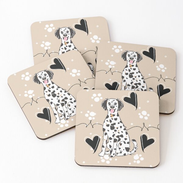 Item preview, LOVE Long Haired Dalmatian - Black Tricolor 2 designed and sold by Lulupainting.