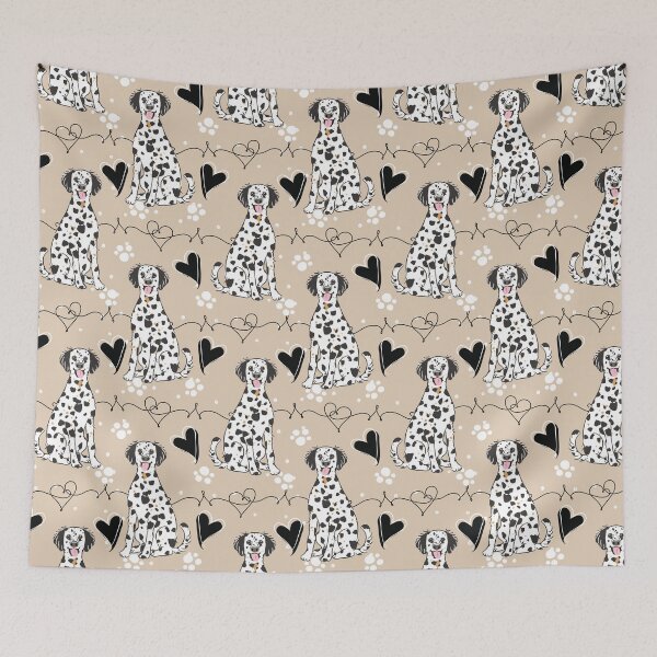 Item preview, LOVE Long Haired Dalmatian - Black Tricolor 2 designed and sold by Lulupainting.