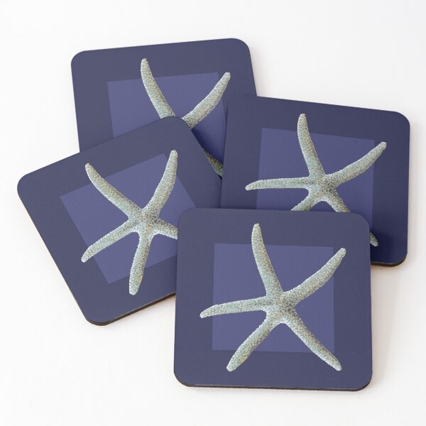 Item preview, Starfish in navy designed and sold by LisaLeQuelenec.