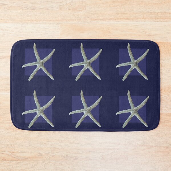 Item preview, Starfish in navy designed and sold by LisaLeQuelenec.