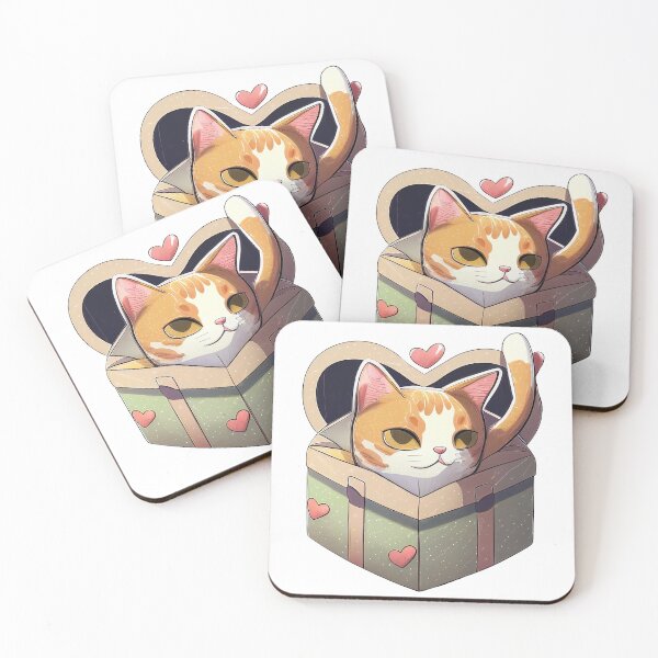 Item preview, A Cat in a Box - Gift For Valentine's day designed and sold by Melcu.