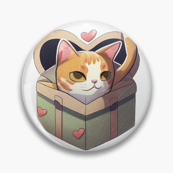 Item preview, A Cat in a Box - Gift For Valentine's day designed and sold by Melcu.
