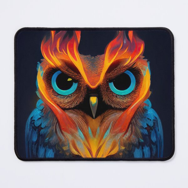 Item preview, Cute Owl with Flames       designed and sold by differenter12.