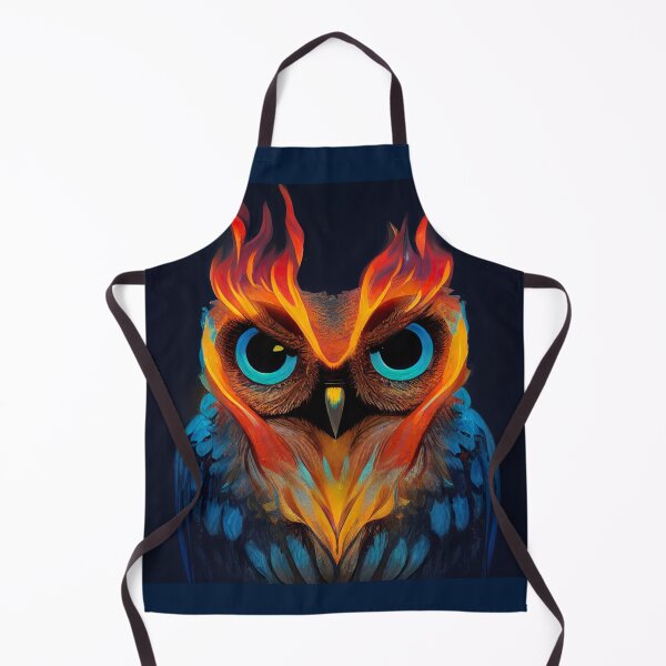 Item preview, Cute Owl with Flames designed and sold by differenter12.