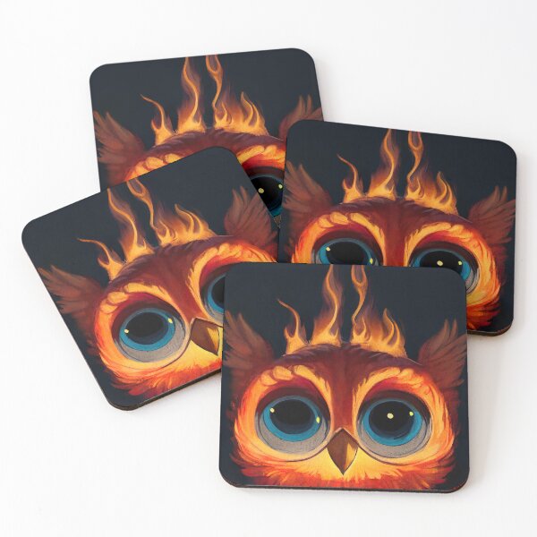 Item preview, Cute Owl with Flames    designed and sold by differenter12.